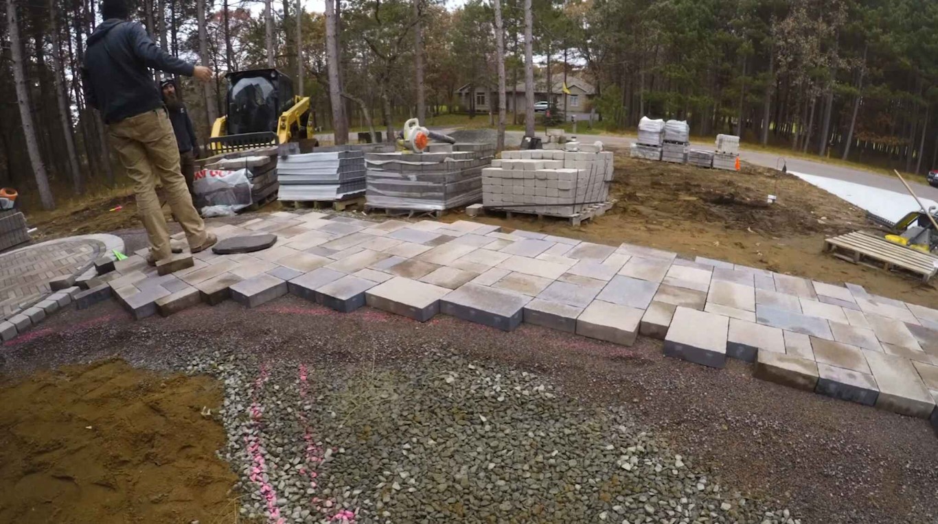 Professional paver installation for hardscaping project in Oakley, CA